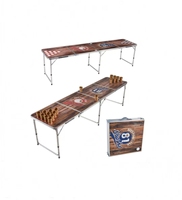 HISPEED – Table de bière-Pong pliable en Aluminium, moderne, 8 pieds, 240cm, fête, Camping, hauteur réglable, longue Table de pique-nique