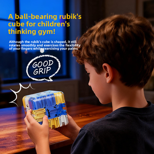 <span class=keywords><strong>Cubo</strong></span> Labirinto 3D con Sfera Rotolante - <span class=keywords><strong>Cubo</strong></span> Educativo per Bambini, Gioco per Migliorare il Pensiero Logico e Alleviare lo Stress - Product Image 2