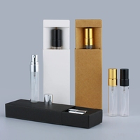 Vente en gros 3ml 5ml 20ml mini flacons ronds en verre rechargeables échantillon 10 ml bouteille en verre de parfum avec boîte personnalisée