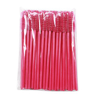 Lot de brosses miniatures jetables mixtes, peignes à sourcils, recourbe-cils portables à tige solide en nylon, outils de maquillage, kit d'accessoires de beauté