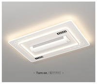 Ventilateur de plafond sans pales 12v avec lumière, ventilateur de plafond moderne à LED, ventilateur de plafond à inversion Orient DC