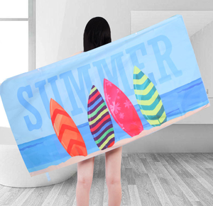 Rectángulo de Navidad Flamingo Impreso Microfibra Torre de <span class=keywords><strong>playa</strong></span> Súper absorbente de agua y sin arena Reciclado para uso en la natación Todas las estaciones - Product Image 4