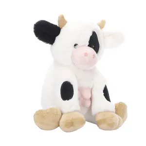 Ingrosso nuova innovazione BSCI EN71 vacca da seduta giocattoli da latte per bovini di peluche vacca da latte peluche mucca da latte animali da fattoria