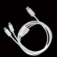 Cable de carga USB C 2 en 1 de 1,5 metros, de 2 a 2, 2 en 1