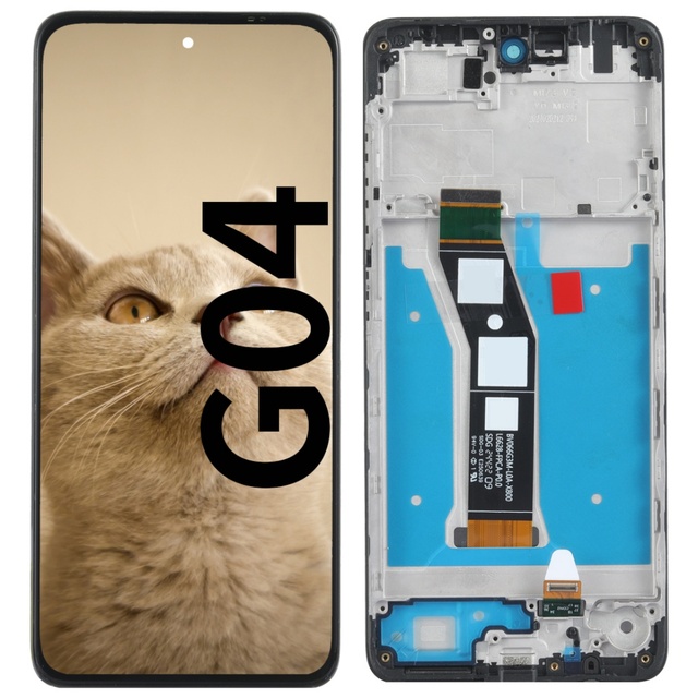 Motorola Moto G04 incell 6.56" Touch Screen Replacement with Front Glass for Mobile Phones