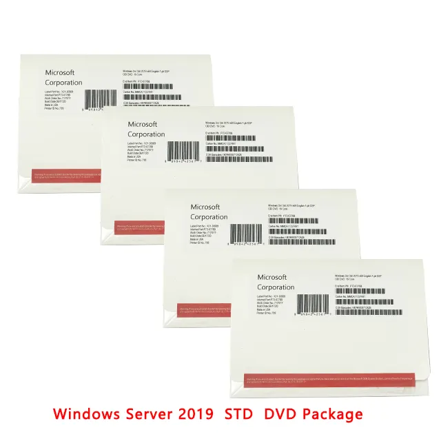 Windows Server 2019 Datacenter/Windows Server 2019 Datacenter DVD Full Package 6 Months Guaranteed (1 set= 10 pcs)