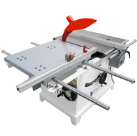 Scie à panneaux verticale coulissante HAIGUANG 4KW 220V, lame de 350 mm, scie circulaire industrielle pour le travail du bois, garantie 1 an, biseau 0-45°