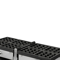 Gaufrier électrique multifonctionnel commercial Fuqi en acier inoxydable, haute efficacité, nettoyage facile, machine à gaufres carrées à bulles