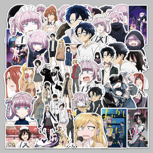 50 pièces Vente directe d'usine Autocollants imperméables en PVC à thème d'anime Song of the Night pour ordinateurs portables et bouteilles d'eau - Product Image 5