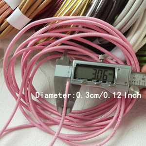 สายหนัง PU ถักแบบทนทานขนาด 3 มม. สีลูกกวาด แกนกลม สำหรับทำหูกระเป๋า DIY เย็บปักถักร้อย ซ่อมกระเป๋า แฟชั่น - Product Image 2