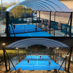 Commercio all'ingrosso Paddle Tennis Turf Padel Turf con copertura del tetto/all'aperto impermeabile tenda Sport campi da Tennis attrezzatura da Tennis - Product Image 4