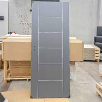 Porte intérieure moderne à rainures, âme en bois, isolation phonique, porte de chambre, taille personnalisée, portes intérieures durables pour la maison