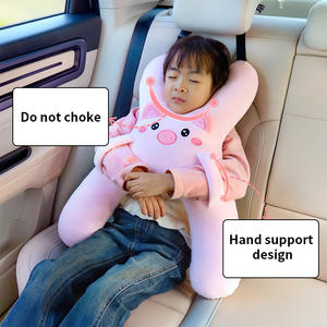 Almohada para la cabeza y el cuello del <span class=keywords><strong>coche</strong></span> de larga distancia, cojín para asiento trasero para <span class=keywords><strong>niños</strong></span> y almohada con ventilación, siesta suave de dibujos animados con comodidad - Product Image 2