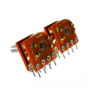 <span class=keywords><strong>Potentiomètre</strong></span> de contrôle du volume audio WH148 20mm 25mm de haute qualité avec interrupteur double <span class=keywords><strong>potentiomètre</strong></span> 8 broches B50K B100K RV16 - Product Image 3