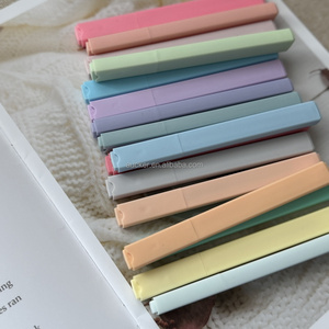 Biểu Tượng Tùy Chỉnh Thẩm Mỹ Dễ Thương Highlighters Nhẹ Các loại Màu Sắc Với Mềm Đục Tip, Không Có Chảy Máu Khô Nhanh Chóng, Pastel <span class=keywords><strong>Highlighter</strong></span> Bộ - Product Image 6