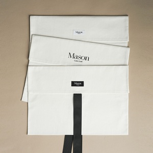 Custom Logo Cute High End Canvas <b>Envelope</b> Bag With Belted Product Packaging - Product Image 4