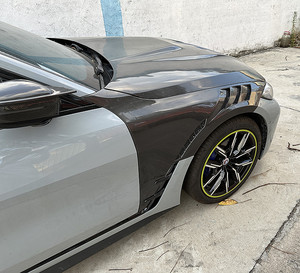3K fibra de carbono estilo LANOUT <span class=keywords><strong>2022</strong></span> nuevo para <span class=keywords><strong>BMW</strong></span> 4 series G22 G26 425i <span class=keywords><strong>430</strong></span> i guardabarros de arco de rueda delantera - Product Image 6