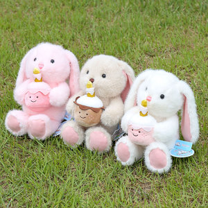 Dudu <span class=keywords><strong>Amy</strong></span> Rabbit Cake Style Juguete de peluche Cute Bunny Cloth Doll Bordado Regalo para niños para aliviar el estrés de Pascua - Product Image 2