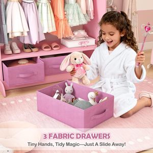 <span class=keywords><strong>Armario</strong></span> <span class=keywords><strong>Montessori</strong></span> Moderno de Tamaño Pequeño 2025 para Niñas, Organizador de Almacenamiento Rosa para Guardería, <span class=keywords><strong>Armario</strong></span> para Dormitorio, Escuela y Sala de Estar - Product Image 5