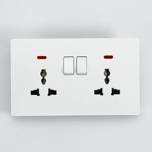 Interruttore per Condizionatore d'Aria DP Slim 45A Personalizzato, Interruttore Elettrico a Pulsante Grande da Parete con Presa e Neon - Product Image 4