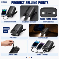 Nouveau produit, chargeur d'urgence portable avec logo OEM, ultra grande capacité 50000mAh, charge rapide PD 20W 22.5W, banques d'alimentation portables