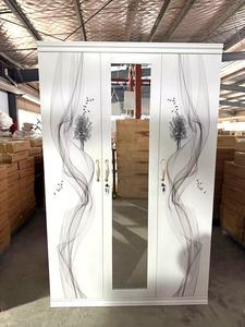 Armoire 3 portes sur mesure LONGXI, armoire de chambre en acier, armoire métallique verrouillable, grand rangement, meuble de rangement imprimé - Product Image 2