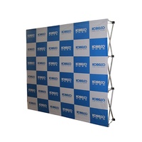 Bannière murale pop-up personnalisée avec support portable, impression sur mesure, mettant en valeur votre design