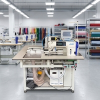 Machine à coudre automatique JUKI avec découpe laser pour la fabrication de poches à rabat