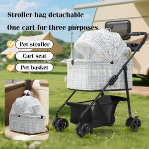 Cochecito Plegable Portátil y Cómodo JXB Premier de 4 Ruedas para <span class=keywords><strong>Perros</strong></span> y Gatos - Product Image 3