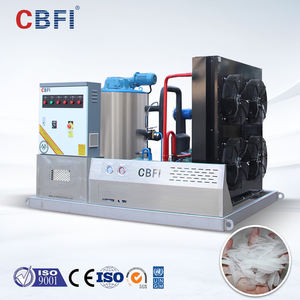 CBFI 3000kg/día Máquina de hielo en escamas Fabricante Máquina de escamas de hielo Máquina comercial de escamas de hielo de nieve Refrigeración por agua - Product Image 3