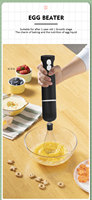 Mixeur plongeant électrique 350 ml, hachoir, bouton poussoir, deux vitesses, boîtier en plastique, moteur en cuivre pur 600 W, broyeur de glace pour