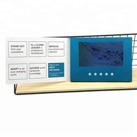 Vente directe d'usine promotion commerciale cadeau de vœux écran lcd carte d'invitation module vidéo livret