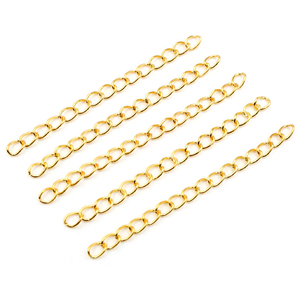 50pcs/lot 50mm 70mm 5x4mm <strong>Necklace</strong> Extension Chain Bulk Bracelet Extended Chains Tail <strong>Extender</strong> for DIY Jewelry Making Findings - Product Image 6