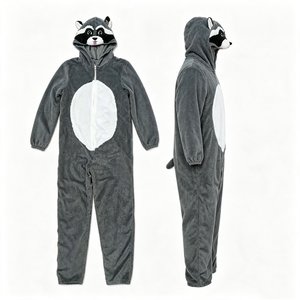 Combinaison personnalisée en forme de raton laveur, pyjama animal, combinaison de costume de raton laveur - Product Image 4