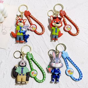 QQ nouveau fou Zootopia deuxième génération porte-clés mignon Judith Nick voiture sac Couple porte-clés - Product Image 4