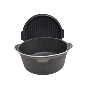 Casserole hollandaise en <span class=keywords><strong>fonte</strong></span> de qualité supérieure pour le camping, avec couvercle, <span class=keywords><strong>prix</strong></span> d'usine en Chine, 6QT - Product Image 5
