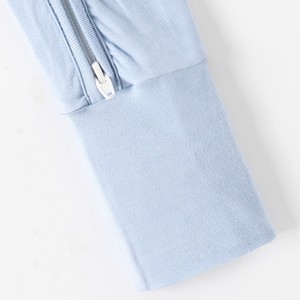 Nuevo Diseño, Mono de Bambú con Cierre YKK para Bebés y Niños Pequeños, <span class=keywords><strong>Ropa</strong></span> de Bambú de Manga Larga para Recién Nacidos, <span class=keywords><strong>Ropa</strong></span> con Estampado Cuadrado - Product Image 4