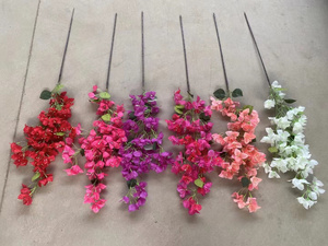 Flores de Buganvilla Artificiales de Seda de Tallo Largo al por Mayor, Flor Artificial de Seda, Buganvilla Decorativa para Bodas y Decoración del Hogar - Product Image 2