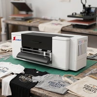 Impresora DTF Sunika XP600 300MM CMYKW, Película de Transferencia Automática para Camisetas, Inteligente, Sin Software RIP, Control por Smartphone