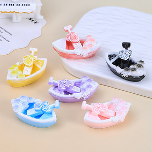 Accesorios DIY hechos a mano con diseño de barco de flores tridimensional, materiales de resina y pegamento cremoso <span class=keywords><strong>para</strong></span> pequeños accesorios. - Product Image 4