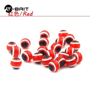 100 pièces/sac haute qualité leurre oeil de poisson perle haricot 6mm8mm Texas groupe de pêche balle cuivre plomb bionique perle lumière eau de mer - Product Image 6