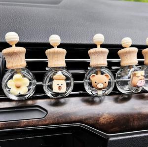 Botol parfum penyegar udara mobil, botol parfum kaca kosong tahan Air dengan klip Botella De Difusor - Product Image 1