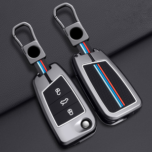 ฝาครอบเคสกุญแจรถยนต์ทำจากซิงค์อัลลอยสำหรับ Volkswagen <span class=keywords><strong>VW</strong></span> Golf 7 Alltrack MK7 Tiguan Seat ateca LEON FR 2 Ibiza Skoda Key Accessories - Product Image 2