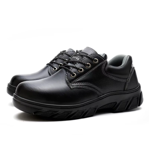 Stivali di Sicurezza Impermeabili OEM, <span class=keywords><strong>Scarpe</strong></span> <span class=keywords><strong>da</strong></span> <span class=keywords><strong>Lavoro</strong></span> in Pelle PU Impermeabili per Uomo, <span class=keywords><strong>Scarpe</strong></span> Nere a Taglio Basso con Punta in Ferro - Product Image 5