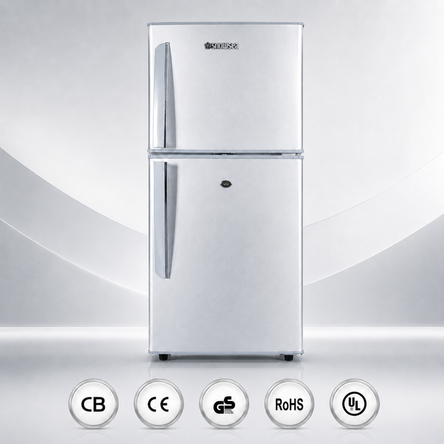 Refrigerators Manufacturers BCD-108 Wholesale Energy-saving Double Doors Fridge Top-freezer Kitchen Small Refrigerator for Home