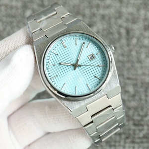 Montre homme TISSO de luxe, haute qualité, quartz, bracelet acier, automatique, mécanique, design minimaliste, style business, PRX, 40 mm, étanche. - Product Image 4