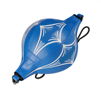 Wavar W06106 Ballon de boxe portable pour entraînement, en cuir PU et PVC, gonflable, double extrémité, pour exercices de réflexe, utilisation universelle
