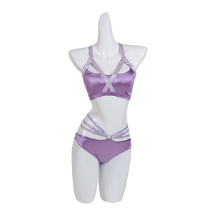 Vente chaude Satin <span class=keywords><strong>Tissu</strong></span> Dames Sexy Soutien-Gorge Top Workout Fitness Vêtements Plus La Taille Léopard Cosplay Taille Basse Pantalon <span class=keywords><strong>Pole</strong></span> <span class=keywords><strong>Dance</strong></span> Wear - Product Image 4