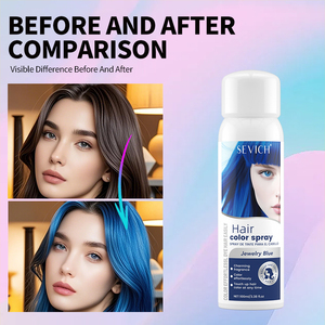 Thuốc nhuộm tóc phun thiết kế mới của bạn biểu tượng tùy chỉnh ammonic miễn phí thuốc nhuộm tóc tạm thời phun màu tóc - Product Image 2