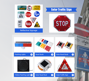 Panneau de signalisation à LED solaire pour passage pour piétons <span class=keywords><strong>Signal</strong></span> de passage pour une meilleure visibilité - Product Image 5